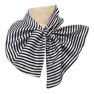 Versatile scarves, professional magic scarves, flight attendants, white-collar workers, work neckerchiefs, colored satin imitation silk printed, versatile silk scarves for women wholesale Item Picture