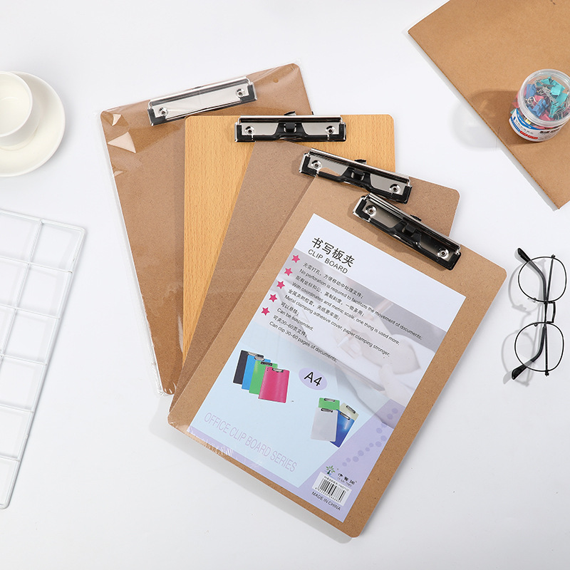 Ewu Shan Plate Clamp A4-32K Writing Pad Thickened Wooden Exam With Menu Clamp Hook Clamp Office Specification drawing