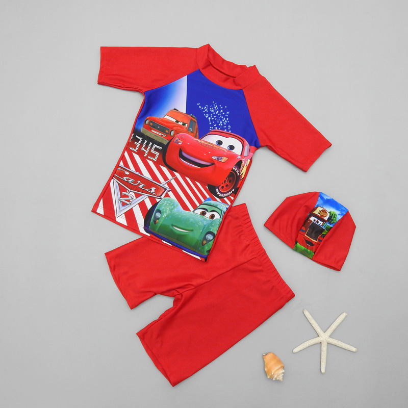 Kids' Swimsuit Boys' Swim Shorts Split Suit Baby Big Kids Boys' Swimsuit Student Cartoon Hot Spring Swimsuit Application Scenario