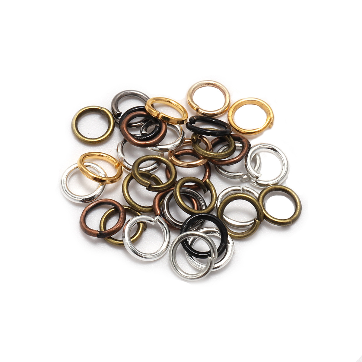 Explosive Jump Ring Connection Ring Open Ring Handmade Diy Material Jewelry Accessories Color Iron Ring Flat Mouth Manufacturers Wholesale Application Scenario