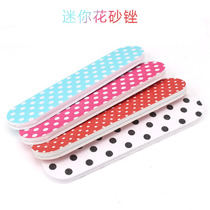 Supply nail file EVA sandpaper file Mini double sided frosted printed nail file sanding strip