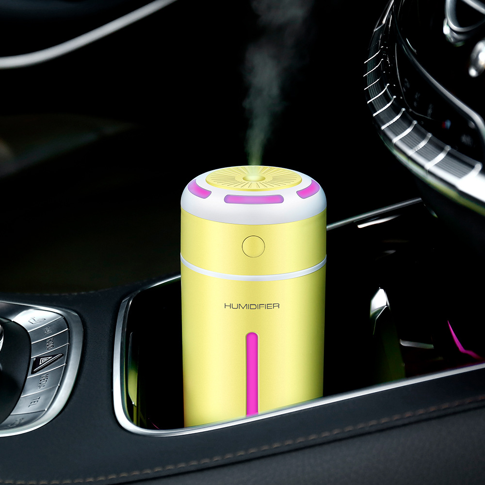 Factory New Qiaolle Humidifier Small Colorful Night Light Usb Large Spray Car Silent Disinfection Atomizer Specification drawing