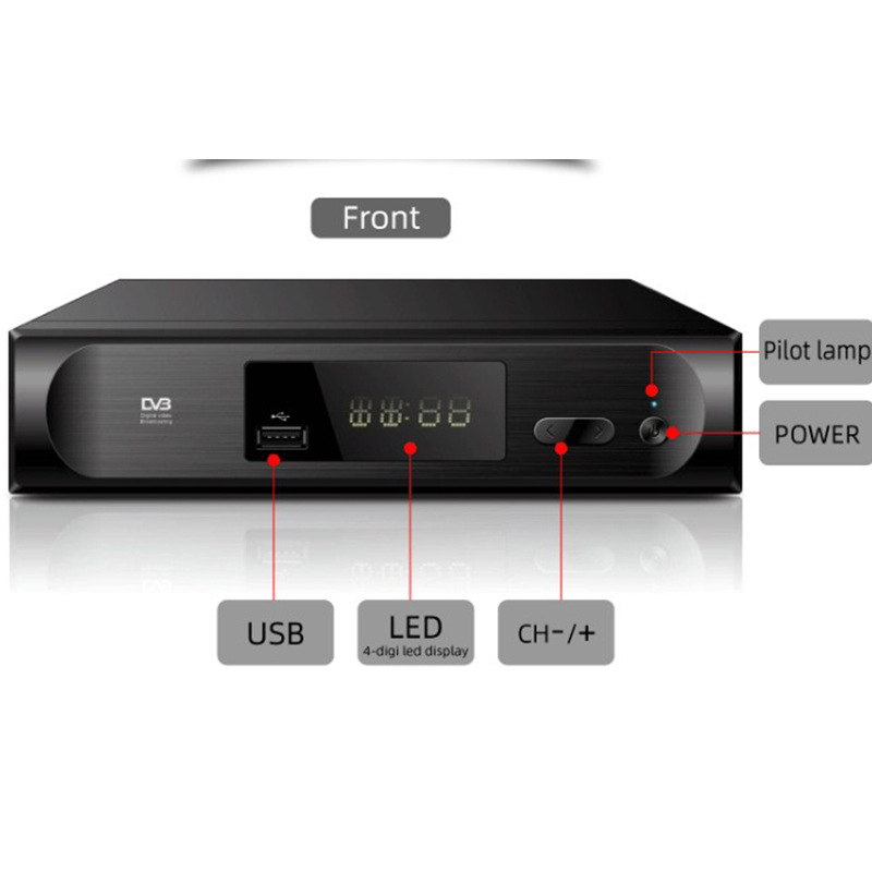 爆款DVB/T2 C Tuner FTA数字电视机顶盒/家用H.264畅销东南亚非洲产品图