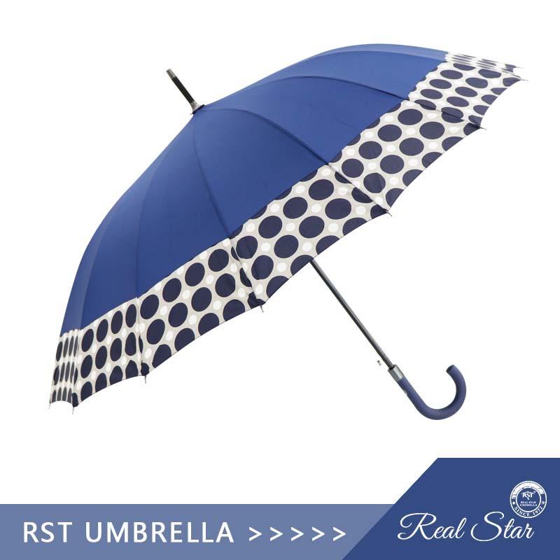 Xingbao umbrella 23 inch 16 bone anti-storm point junction rubber handle big business umbrella spot wholesale manufacturers full figure