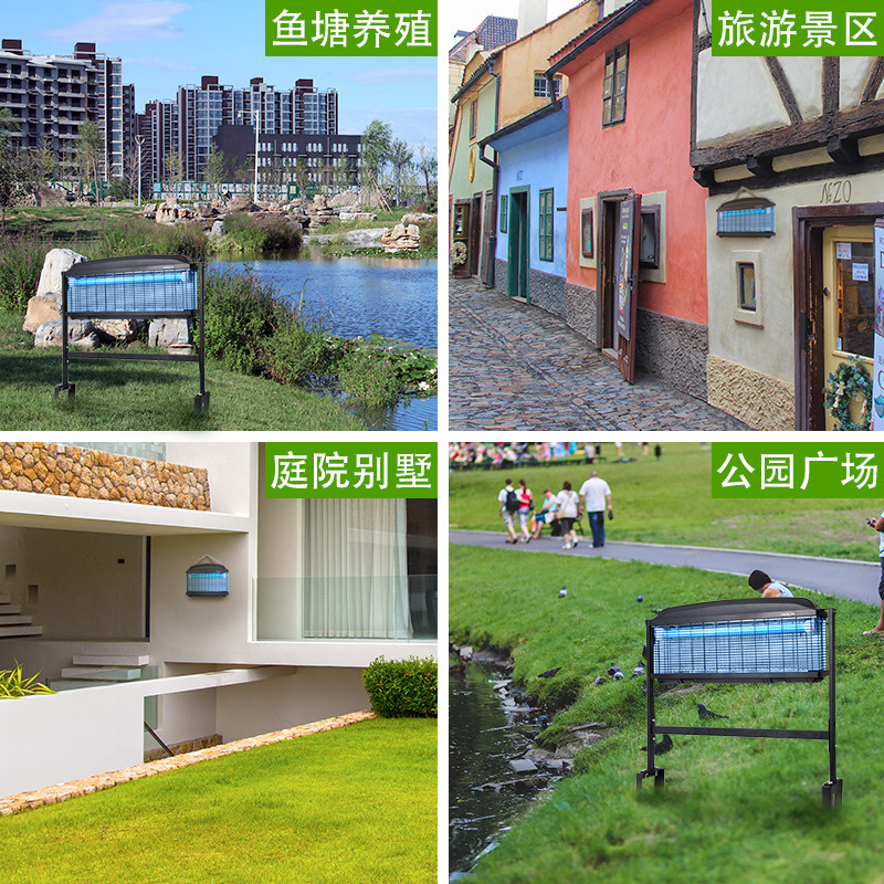 Solar outdoor mosquito killer lamp manufacturer, LED outdoor mosquito killer, waterproof fly killer lamp, large courtyard pest control Specification image