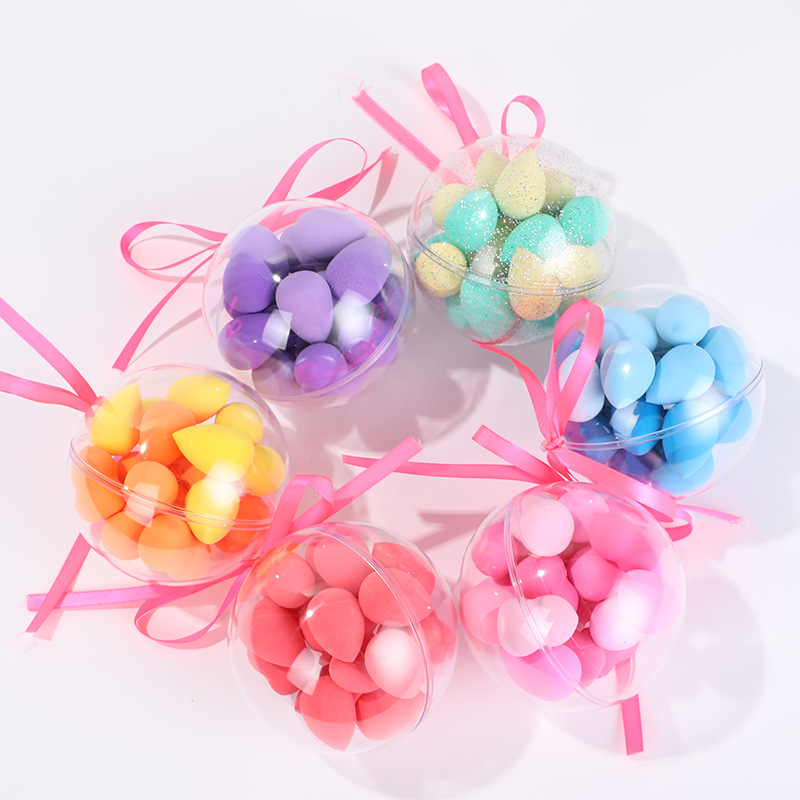 Stall Supply Round Ball Beauty Egg Wet And Dry Water Two Big Do Not Eat Powder Water Drop Gourd Powder Puff 20Pc Set Item Picture