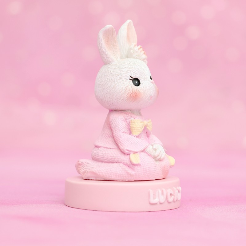 Cute rabbit Young Master Rabbit Xiaoya ancient costume cake baking decorative item Specification image