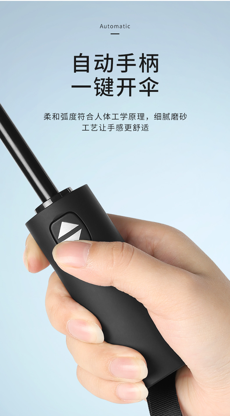 Fully automatic folding umbrella, large double umbrella for business men, sunshade umbrella, weather umbrella, ten-bone umbrella, advertising umbrella pic 25