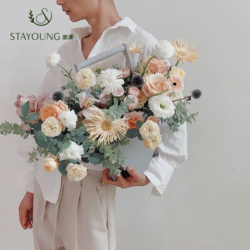 原漾/新款韩式插花/篮子细节图