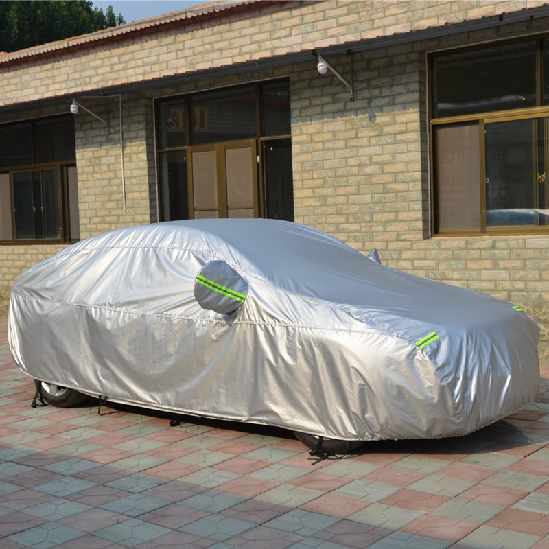 Cross Border Car Coat Thickened Aluminum Film Car Cover Sun Protection And Rain Protection Car Cover Dust Cover Application Scenario