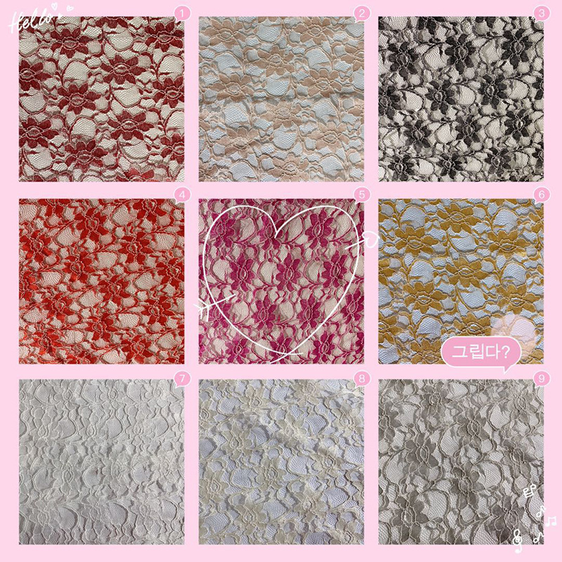 Wholesale of home textile and clothing accessories, strands, two-color fabrics, skirts, wedding dresses, underwear, lace fabrics