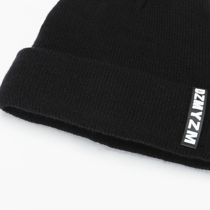 The new thick wool hat for men in autumn and winter is a versatile Korean-style flared outdoor warm and ear-protecting knitted hat details Picture