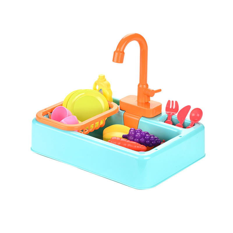 Children's Dishwasher Automatic Circulation Of Water Washing Basin Over Every Kitchen Toy Bird Pet Bath Basin Toy Huaixing 456 Item Picture