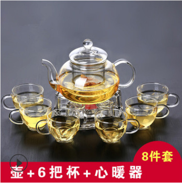 高硼硅玻璃茶具水果花草茶壶套装整套耐热过滤功夫冲泡茶器家用图