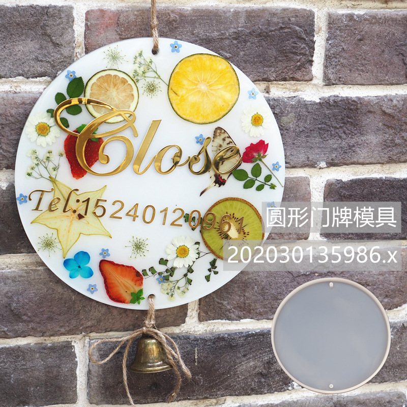 diy drop glue door silicone mold listing Crystal drop glue export listing circle