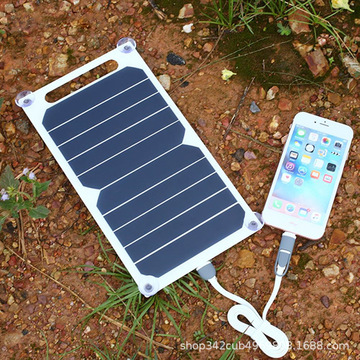 لوحة شحن وحيدة USB، ألواح شمسية نصف مرنة، 6W5V، وحدة شحن وحيدة USB Application Scenario