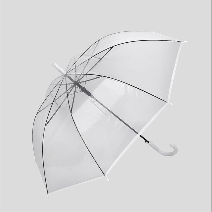 Transparent advertising umbrella, a popular female brand, is a non-disposable automatic opening and closing sunshade and wind shield with LOGO printing pic 3