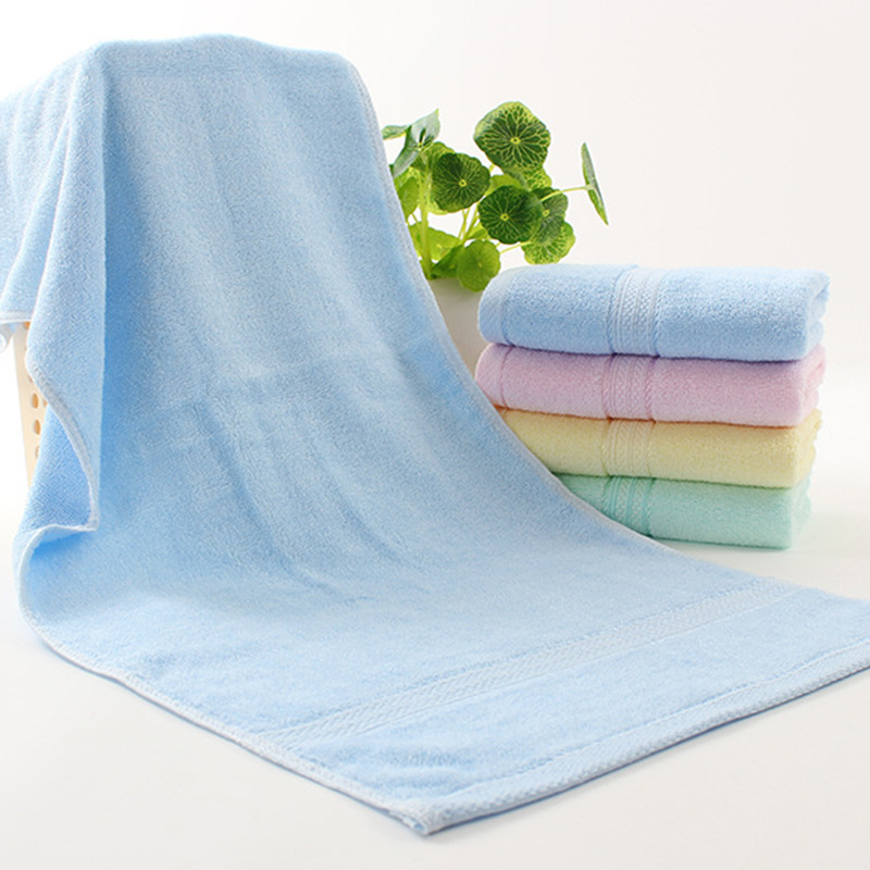 Manufacturers Wholesale Plain Household Adult Towel Bamboo Fiber Face Towel 32*73Cm Soft Absorbent Face Towel Specification drawing