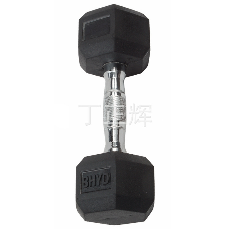厂家现货批发固定橡胶哑铃健身器材5LB-35LB橡胶包皮铸铁内胆2022年厂价直销网红款