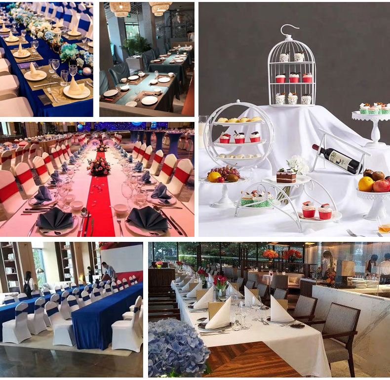 Hotel tablecloths, conference tablecloths, table skirts, satin, smooth surface, rectangular, square, solid color, banquet tablecloths, navy blue, thickened pic 13