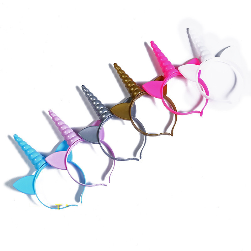 新款儿童独角/发光头扣/独角兽白底实物图