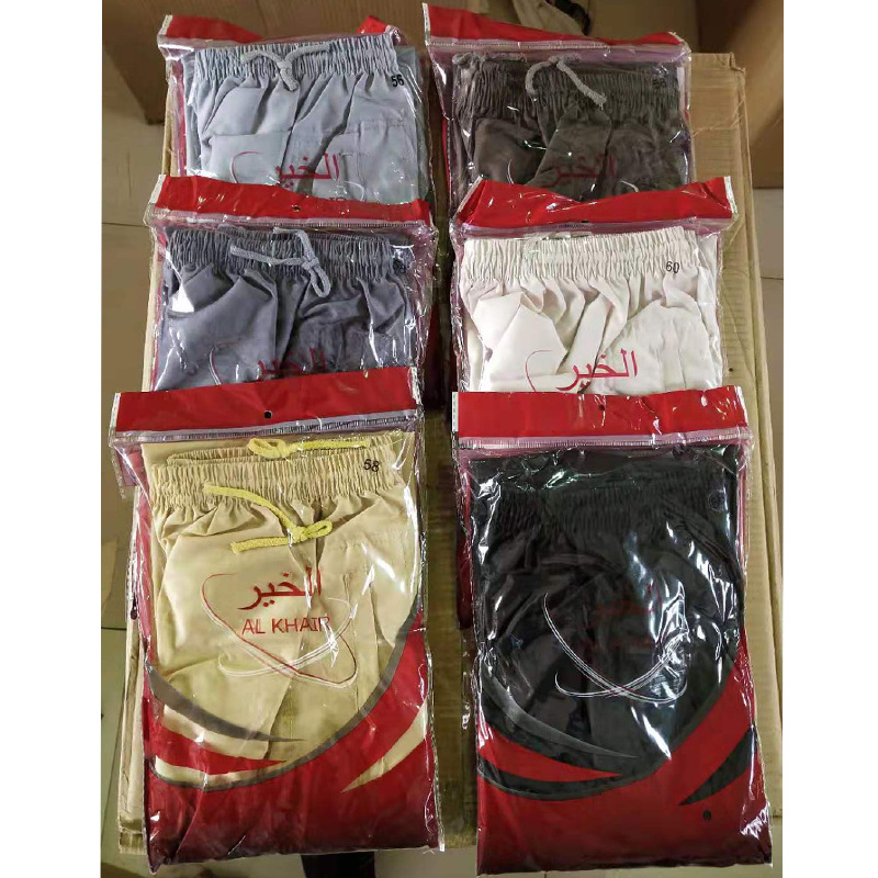 Tc-ps01 Arabian men polyester pants manufacturers wholesale week with export trade spot details Picture