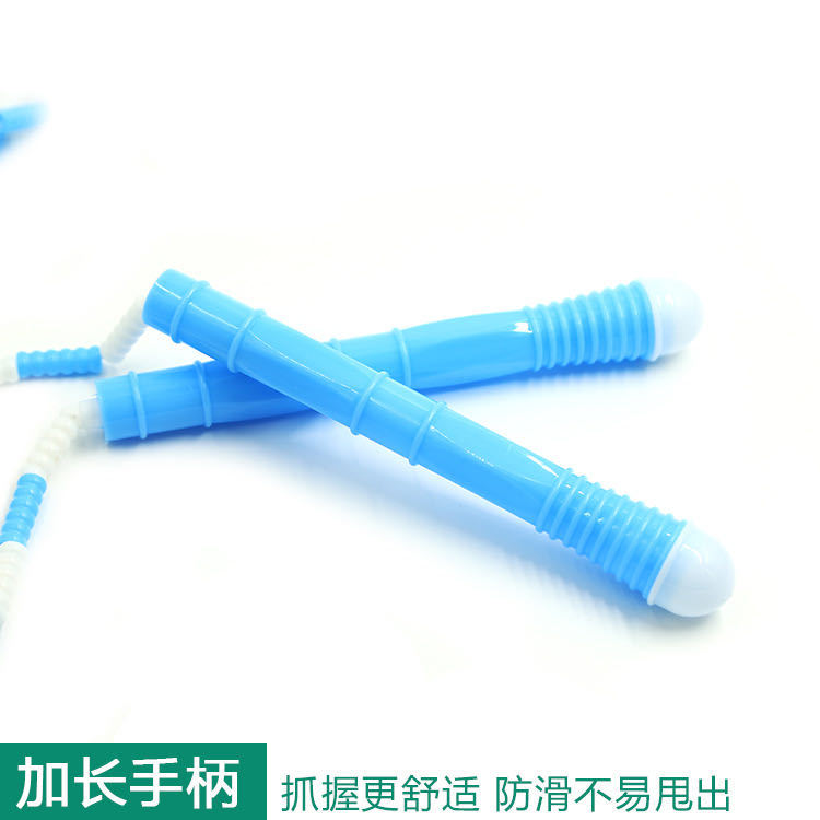 Wow-Power Pattern Bamboo Skipping Rope Children's Fitness Products Students High School Sports Goods Hard Bead Skipping Rope Application Scenario