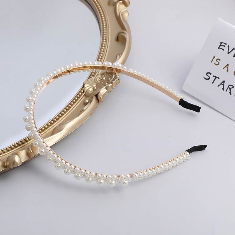 New hairband, a popular forest-themed girl headband with an ins style, Korean pearl and diamond hairband headwear wholesale, domestic independent other hair accessories Specification image