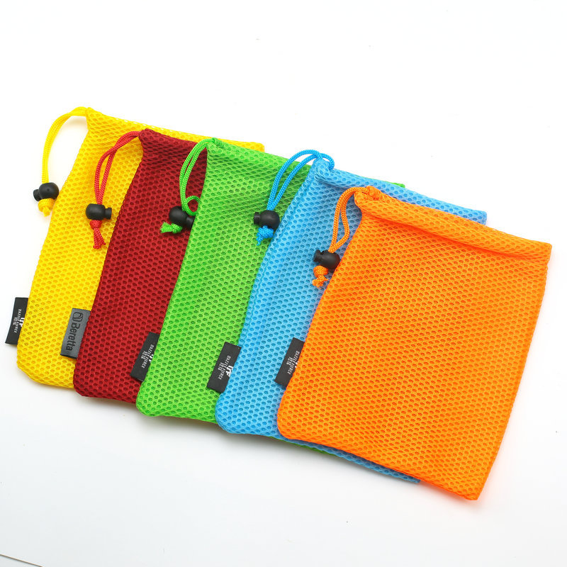 Sandwich mesh single-sided drawstring bag, small speaker storage bag, polyester mesh fabric bag Item Picture