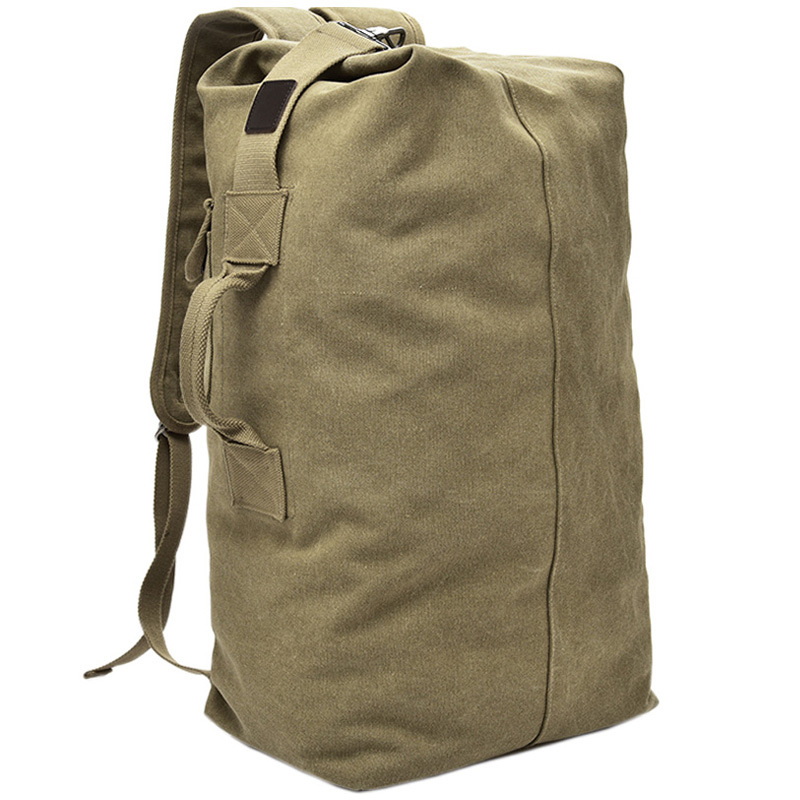 Fashionable large-capacity travel backpack for men, outdoor travel sports bag, trendy canvas backpack for men Item Picture