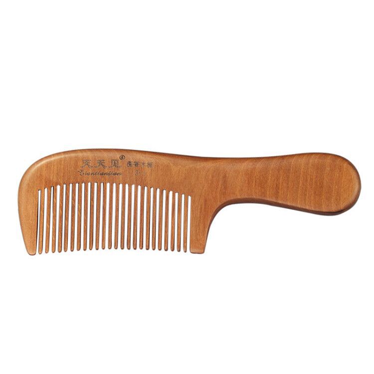 Every Day See Wood Comb Peach Wood Comb Factory Wholesale Exhibition Stall Supply No Static Massage Wood Comb Item Picture