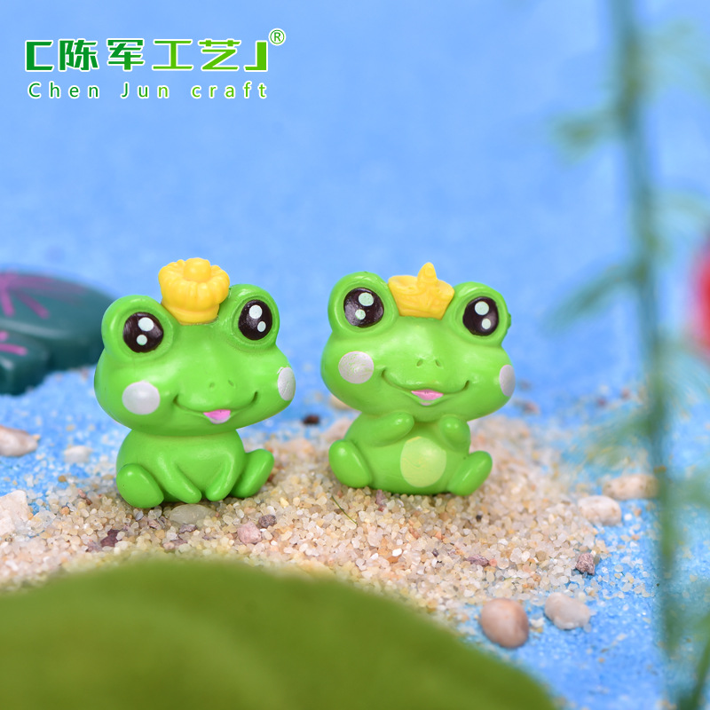 微景观pvc塑料动物卡通青蛙小摆件鱼缸造景配件盆景diy园艺装饰品详情图2