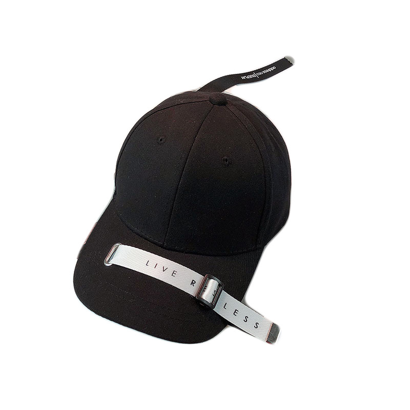 A Korean-style long-band baseball cap with a brim for women, a trendy street style for men, a versatile baseball cap with a curved brim for sun protection, and a trendy hip-hop style Item Picture
