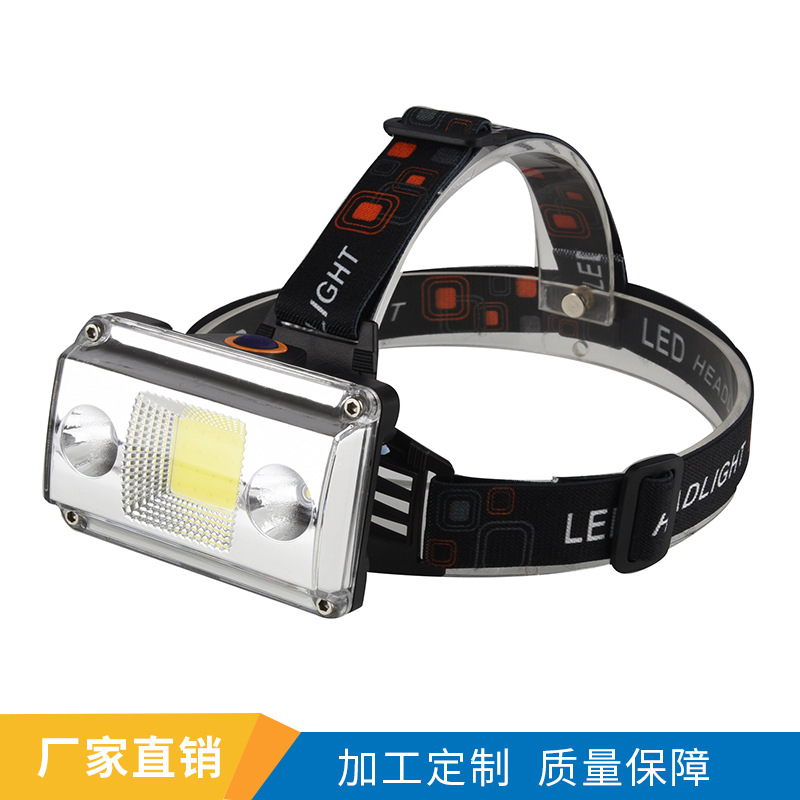 Built-in high-power lithium battery rechargeable led waterproof fishing light, outdoor head-mounted high-intensity night headlight