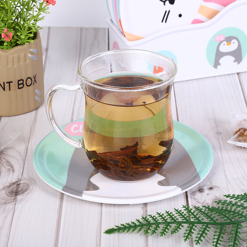 New Cute Little Animal Graphic Children's Cartoon Tray Small Heat Cushion Plate Fruit Tray Plate Application Scenario