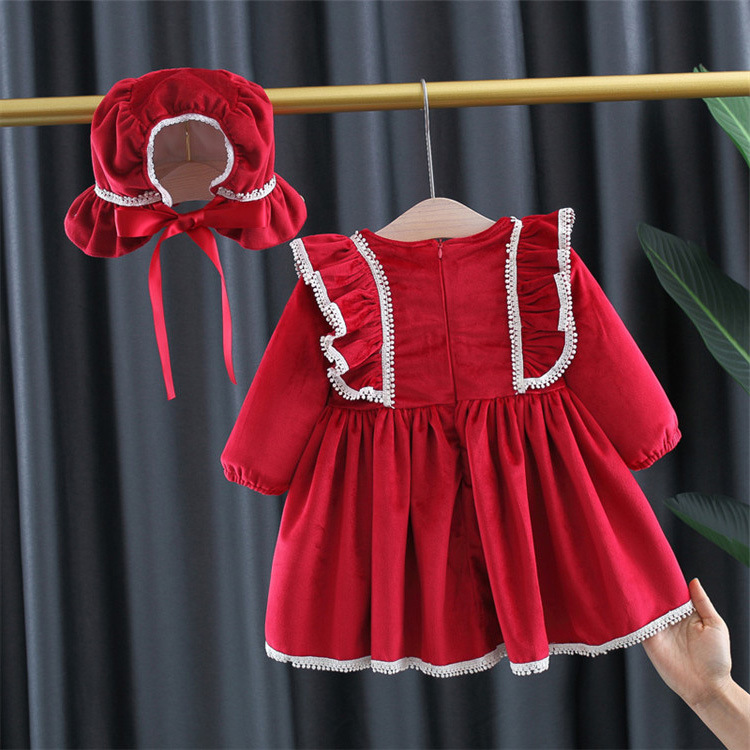 Wholesale of children's clothing: girls' dresses, autumn and winter fleece, infant and toddler girls' dresses, baby princesses' dresses, and children's New Year outfits details Picture