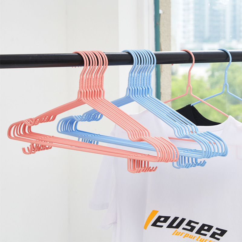 现货 40CM浸塑衣架家用晒衣撑子衣挂宿舍晾衣架收纳架挂衣架批发