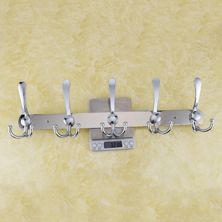 Factory direct sales of stainless steel hooks, row hooks, hotel and guesthouse door hanging hooks, coat hooks, wall hangers, clothes hanging racks Application Scenario