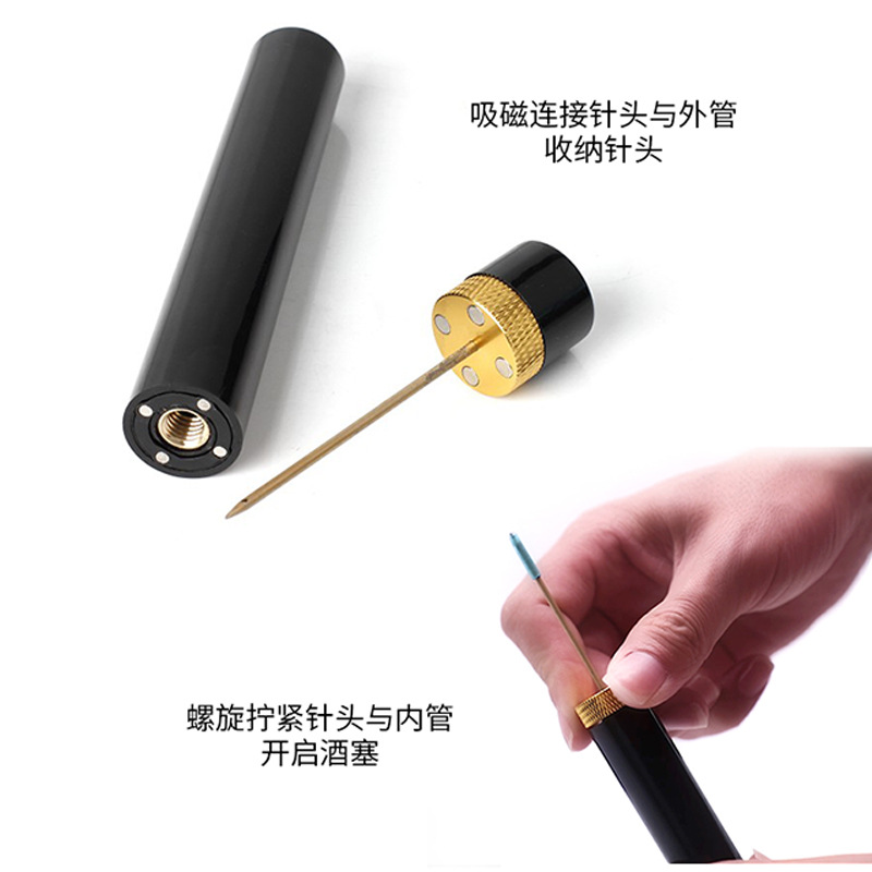 New type of pneumatic bottle opener, needle-type pneumatic bottle opener, automatic bottle opener, creative wine bottle opener manufacturer details Picture