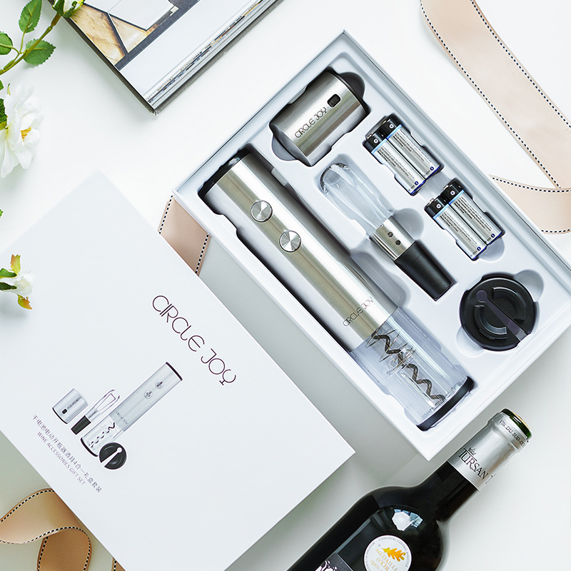 Internet Celebrities Recommend The Same Millet Circle Joy Electric Wine Bottle Opener 4-In-1 Wine Set details Picture