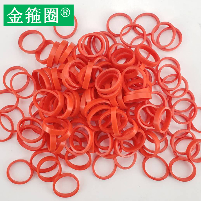 Manufacturer Rubber Band Red Diameter 38Mm Vietnam Red Rubber Ring High Elastic Rubber Band Rubber Ring Leather Ring Holster details Picture