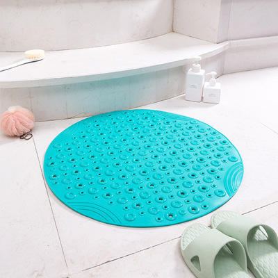 Manufacturer Donut Bathroom Non-Slip Mat Strong Suction Cup Unscented Pvc Toilet Toilet Shower Floor Mat Bathtub Mat details Picture