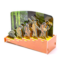 History of human evolution biological experiment toy technology small make diy children's science puzzles