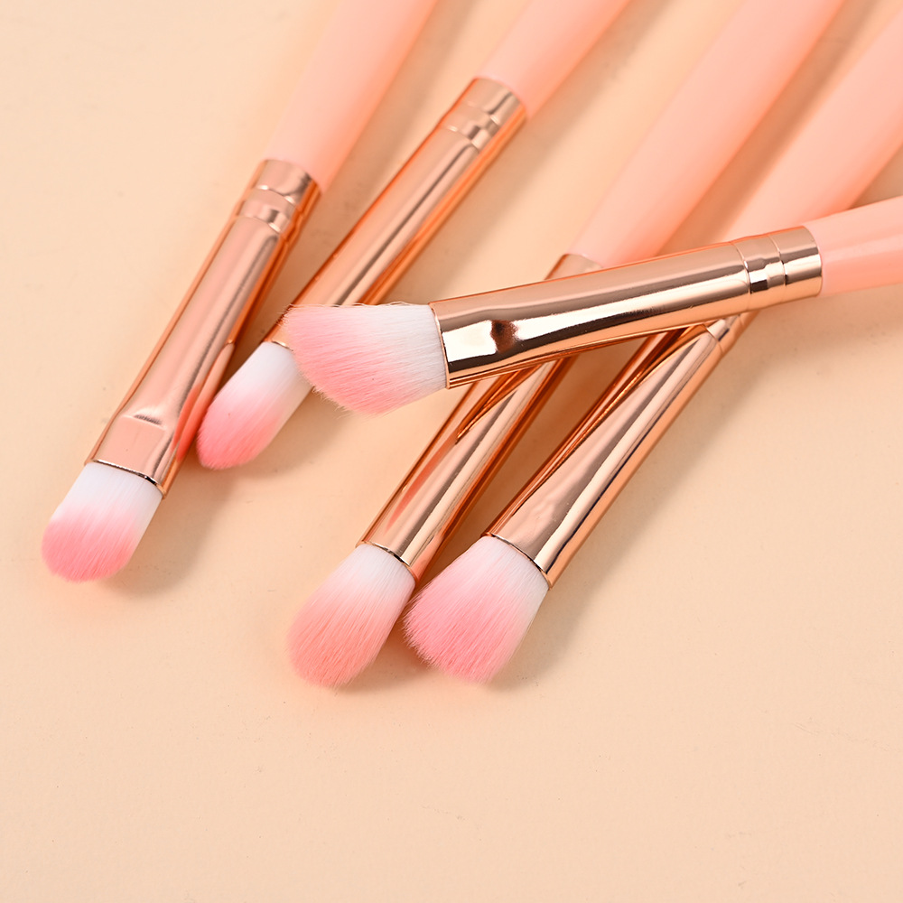 5 Makeup Brushes Portable Set Eyeshadow Brush Loose Powder Foundation Eyebrow Brush Complete Brush Beginner Makeup Tools details Picture