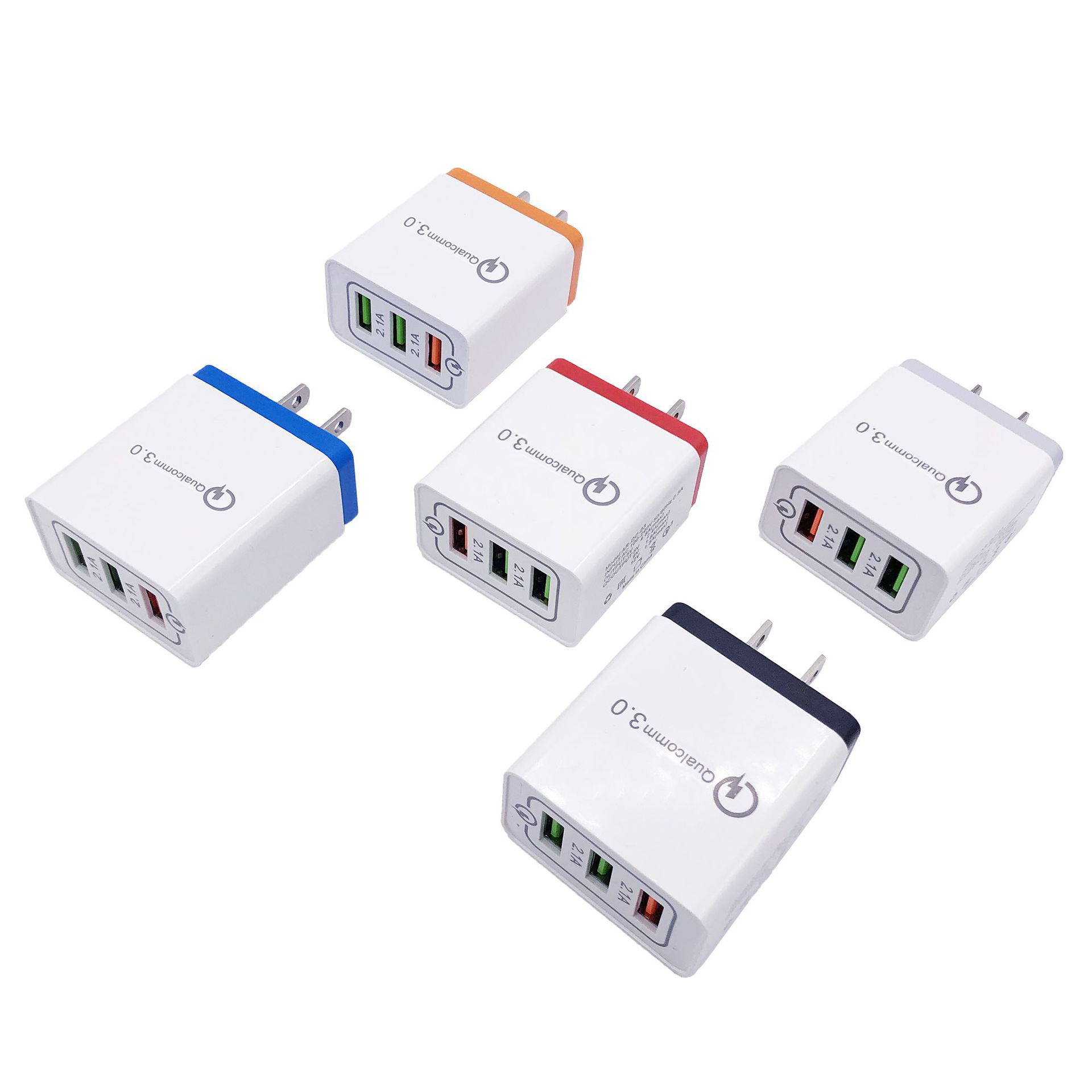 QC3.0 شحن شاحن 3USB بسرعة 9V12V، محول السفر الأمريكي -الأوروبي Specification image