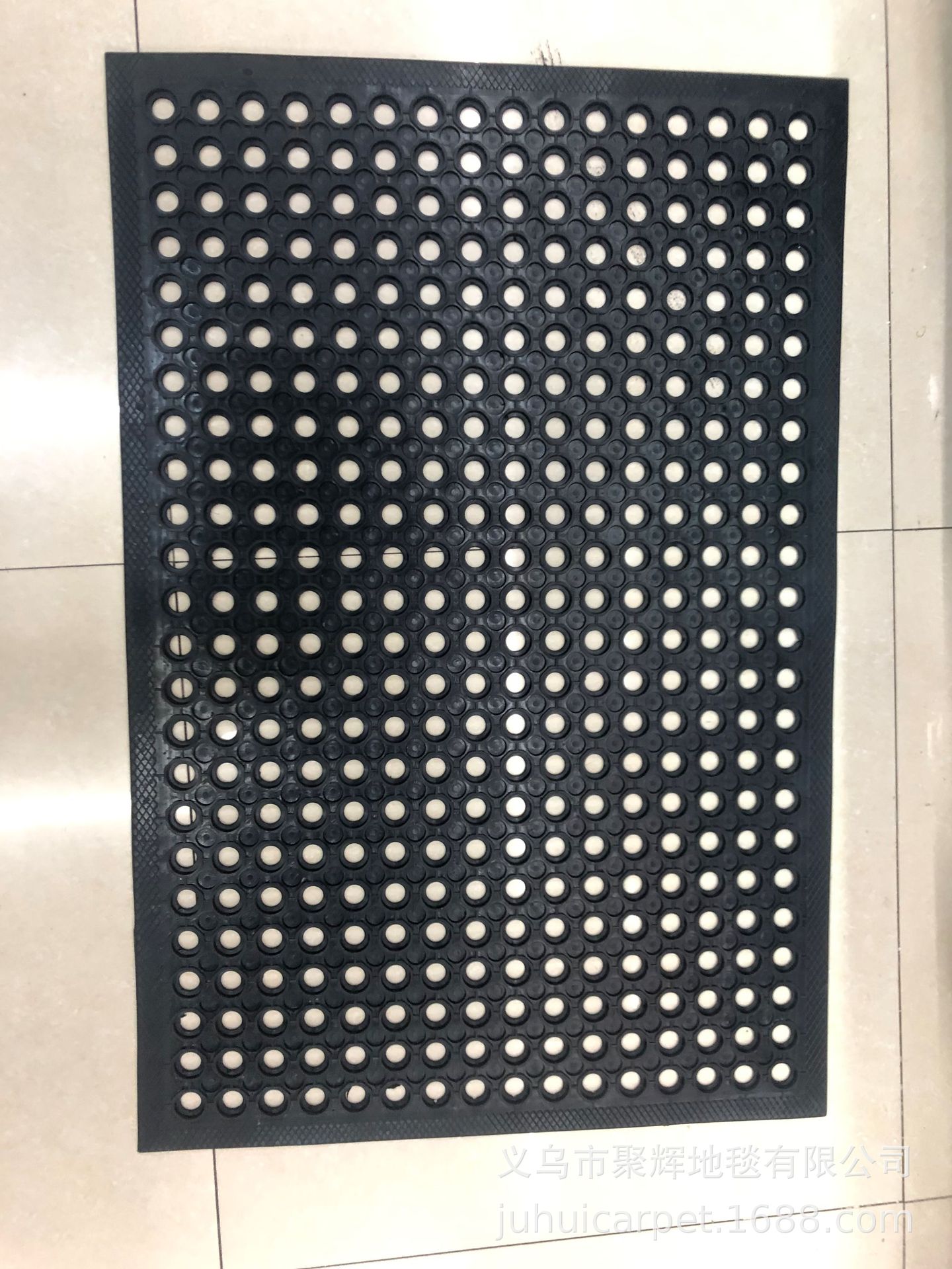 Kitchen Oil And Non-Slip Drain Mat With Holes Workshop Drain Hollow Mat Rubber Injection Molding Mat With Holes