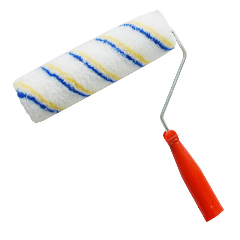 Manufacturers Direct Sales Of Yellow And Blue Roller 8 Inch Roller Brush Core Latex Paint Long Hair Paint Brush Handle Wholesale Wall Brushing Tools Application Scenario