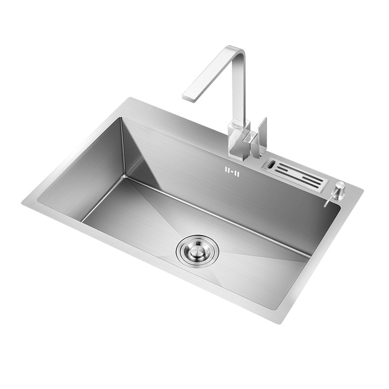 Manufacturers Wholesale Kitchen Sink Stainless Steel Single Sink Wash Basin Wash Basin Sink Manual Under The Basin Item Picture