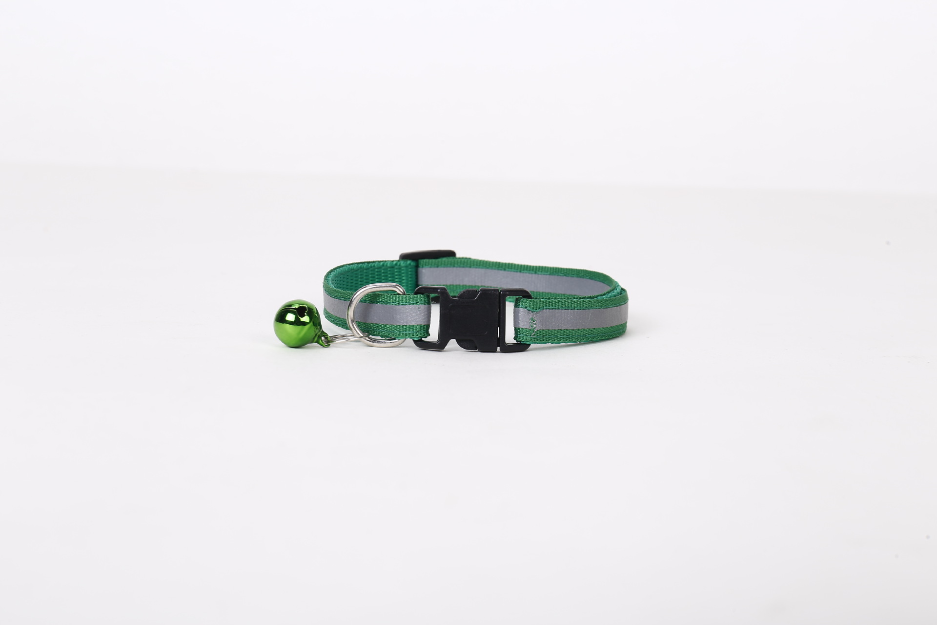 Cross-border exclusive 1.0 pet black buckle reflective collar, dog patch bell collar, cat collar in stock wholesale Specification image