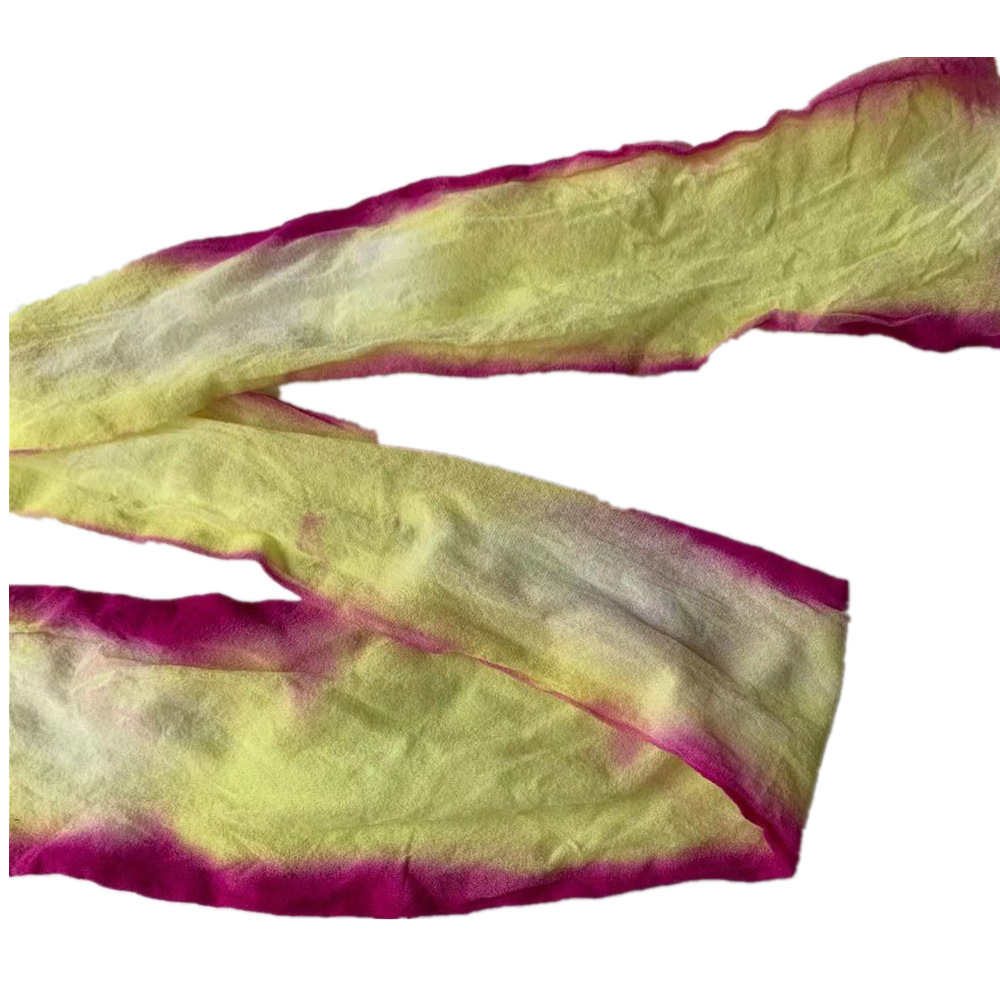 Silk screen flower material wholesale new vertical dyeing narrow edge dyeing two-color silk screen fine edge multi-color silk net Item Picture